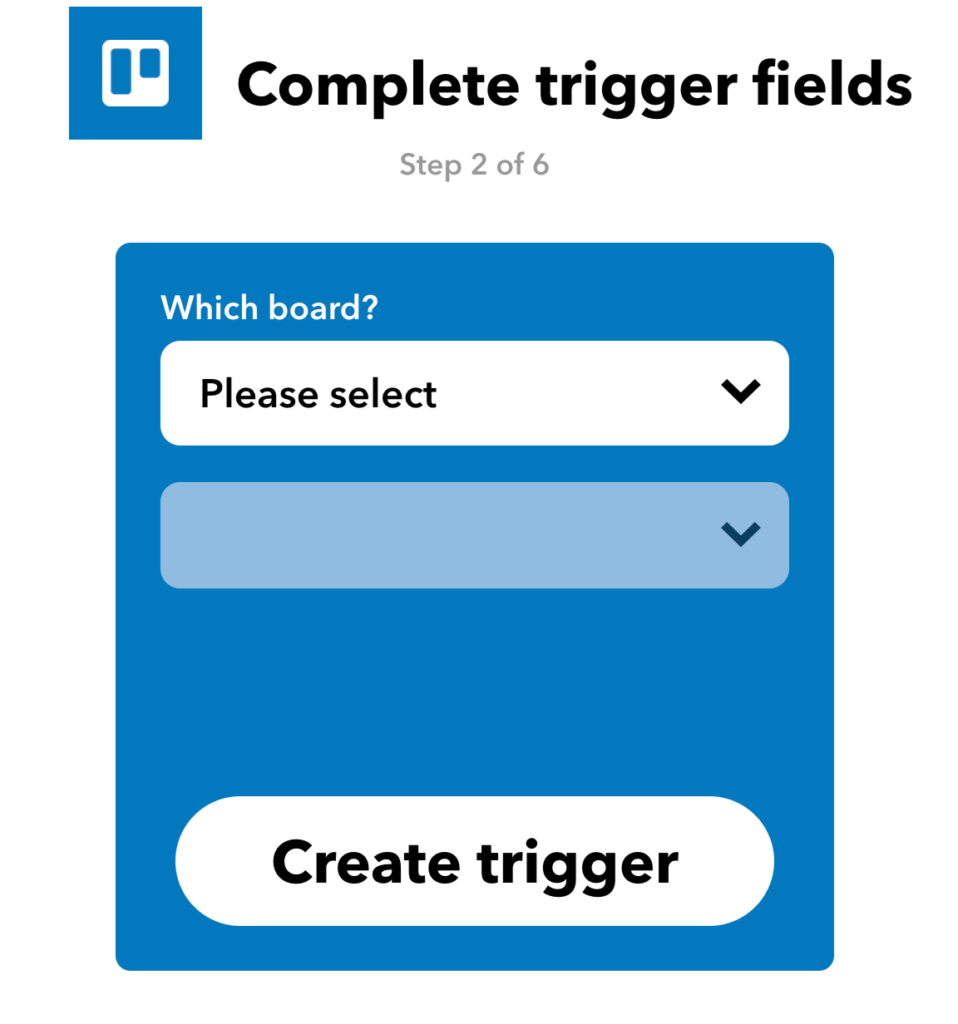 Complete trigger fields